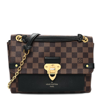 LOUIS VUITTON Damier Ebene Vavin PM Black