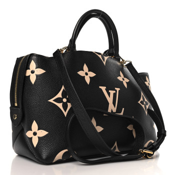 LOUIS VUITTON Empreinte Monogram Giant Petit Palais Black Beige