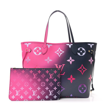 LOUIS VUITTON Monogram Giant Spring In The City Neverfull MM Midnight Fuchsia