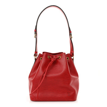 LOUIS VUITTON Epi Petit Noe Castillan Red