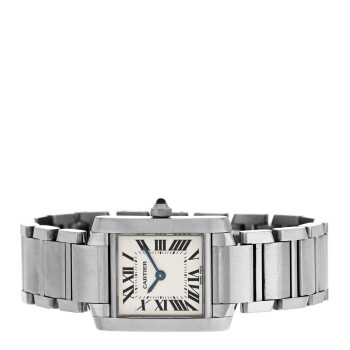 CARTIER Stainless Steel 20mm Tank Francaise Quartz Watch