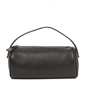 THE ROW Grained Calfskin 90's Bag Chocolate