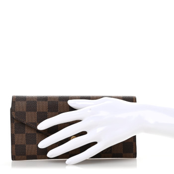 LOUIS VUITTON Damier Ebene Sarah Wallet NM