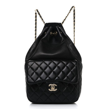 CHANEL Lambskin Quilted Small In Seoul Backpack Black
