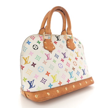 LOUIS VUITTON Monogram Multicolor Alma White