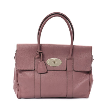 MULBERRY Glossy Goatskin Bayswater Dark Blush