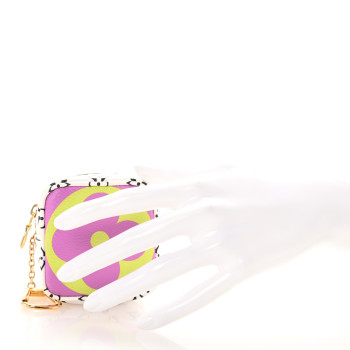LOUIS VUITTON Monogram Giant Cube Coin Purse Pink