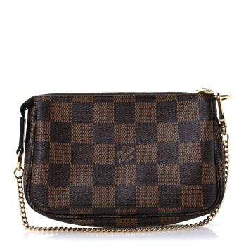 LOUIS VUITTON Damier Ebene Mini Pochette Accessories