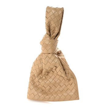 BOTTEGA VENETA Nappa Intrecciato Mini BV Twist Almond
