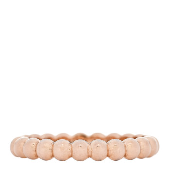 VAN CLEEF & ARPELS 18K Rose Gold Medium Perlee Ring 51 5.75