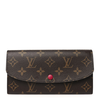 LOUIS VUITTON Monogram Emilie Wallet Fuchsia
