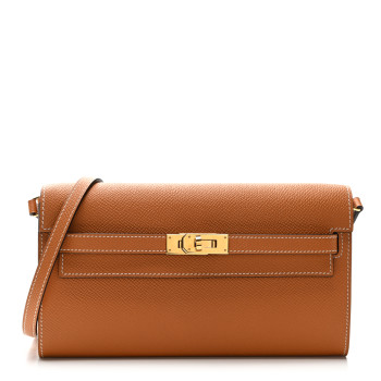 HERMES Epsom Kelly Wallet To Go Toffee