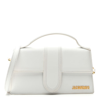 JACQUEMUS Smooth Calfskin Le Grand Bambino White