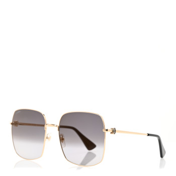 CARTIER Metal Double C Squared Sunglasses CT0401S Gold