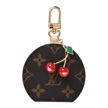 LOUIS VUITTON LV X TM Monogram Cerises Mini Mirror Bag Charm