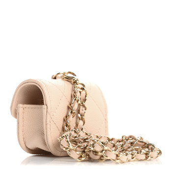 CHANEL Caviar Quilted Airpods Pro Case Light Pink