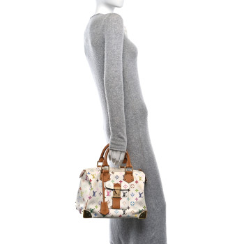 LOUIS VUITTON Monogram Multicolor Speedy 30 White