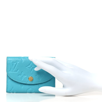 LOUIS VUITTON LV X TM Empreinte Rosalie Coin Purse Kabira Blue