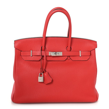 HERMES Togo Birkin 35 Rouge Casaque HERMES Togo Birkin 35 Rouge Casaque