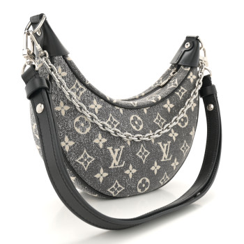 LOUIS VUITTON Monogram Jacquard Denim Loop Bleu