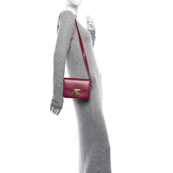 CELINE Shiny Calfskin Teen Triomphe Carmin