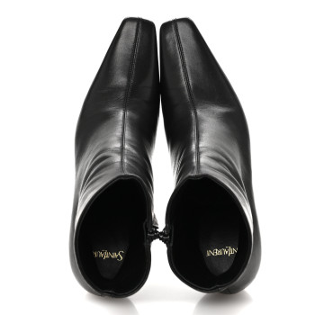 SAINT LAURENT Nappa Jill 75 Ankle Booties 40 Black
