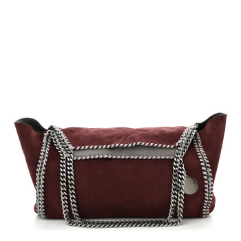 STELLA MCCARTNEY Shaggy Deer Falabella Reversible Tote Light Grey