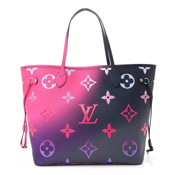 LOUIS VUITTON Monogram Giant Spring In The City Neverfull MM Midnight Fuchsia
