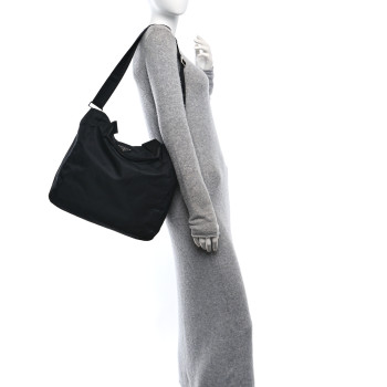 PRADA Tessuto Nylon Vela Shopping Tote Black