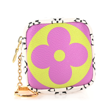 LOUIS VUITTON Monogram Giant Cube Coin Purse Pink