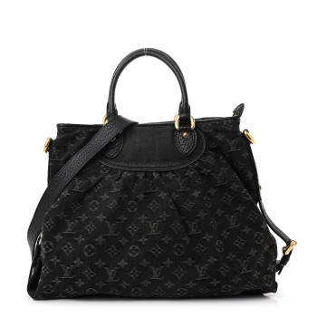 LOUIS VUITTON Denim Neo Cabby GM Black