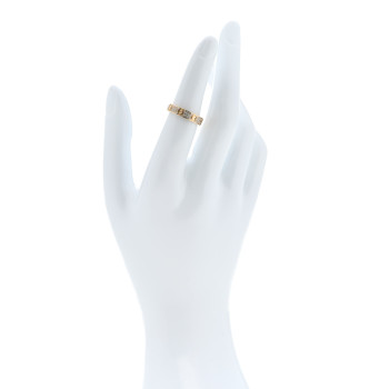 CARTIER 18K Yellow Gold Diamond 4mm LOVE Wedding Paved Band Ring 51 5.75