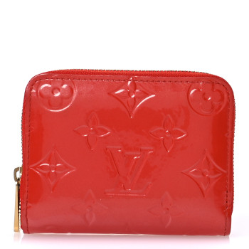 LOUIS VUITTON Vernis Zippy Coin Purse  Pomme D'Amour