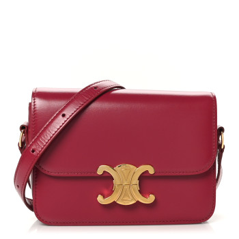 CELINE Shiny Calfskin Teen Triomphe Carmin