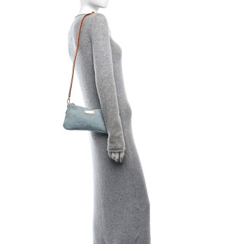 LOUIS VUITTON Monogram Denim Liv Pochette Sky Blue