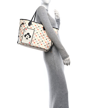 LOUIS VUITTON Game On Neverfull MM White