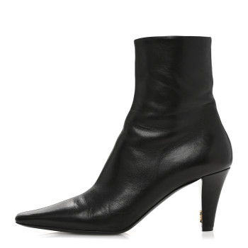 SAINT LAURENT Nappa Jill 75 Ankle Booties 40 Black