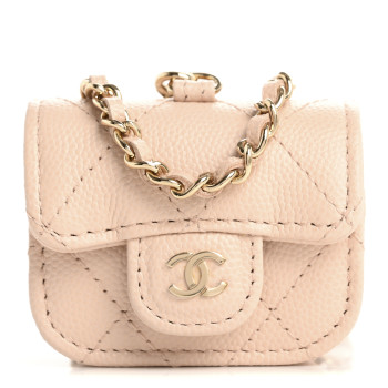CHANEL Caviar Quilted Airpods Pro Case Light Pink