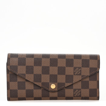 LOUIS VUITTON Damier Ebene Sarah Wallet NM