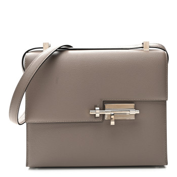 HERMES Epsom Verrou 21 Gris Asphalte