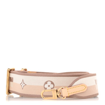 LOUIS VUITTON Jacquard Speedy Bandouliere 20 Shoulder Strap Beige
