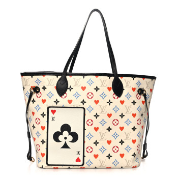 LOUIS VUITTON Game On Neverfull MM White