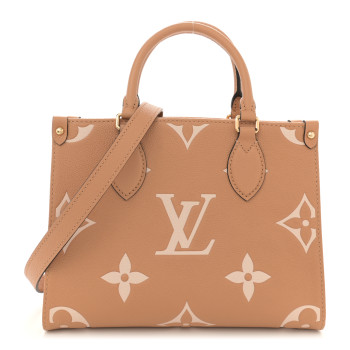 LOUIS VUITTON Empreinte Monogram Giant Onthego PM Arizona Creme