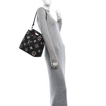 LOUIS VUITTON Empreinte Monogram Giant Neonoe MM Black Beige