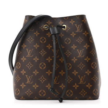 LOUIS VUITTON Monogram Neonoe MM Black