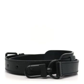 LOUIS VUITTON Calfskin Adjustable Keepall Bandouliere Shoulder Strap Matte Black
