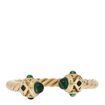 DAVID YURMAN 18K Yellow Gold Emerald Renaissance Ring 50 5.25
