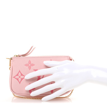 LOUIS VUITTON Empreinte Monogram Giant By The Pool Mini Pochette Accessories Bouton De Rose