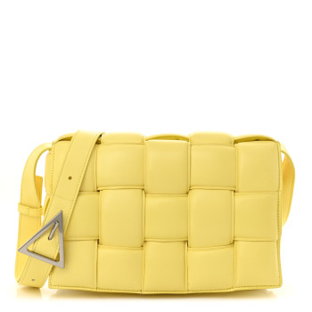 BOTTEGA VENETA Nappa Maxi Intreccio Padded Cassette Crossbody Bag Sherbert