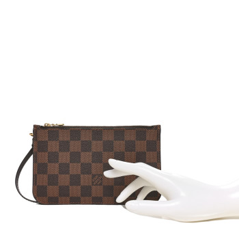 LOUIS VUITTON Damier Ebene Neverfull PM Pochette